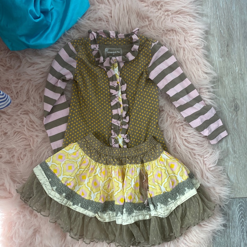 Mud pie 2t girl outfit